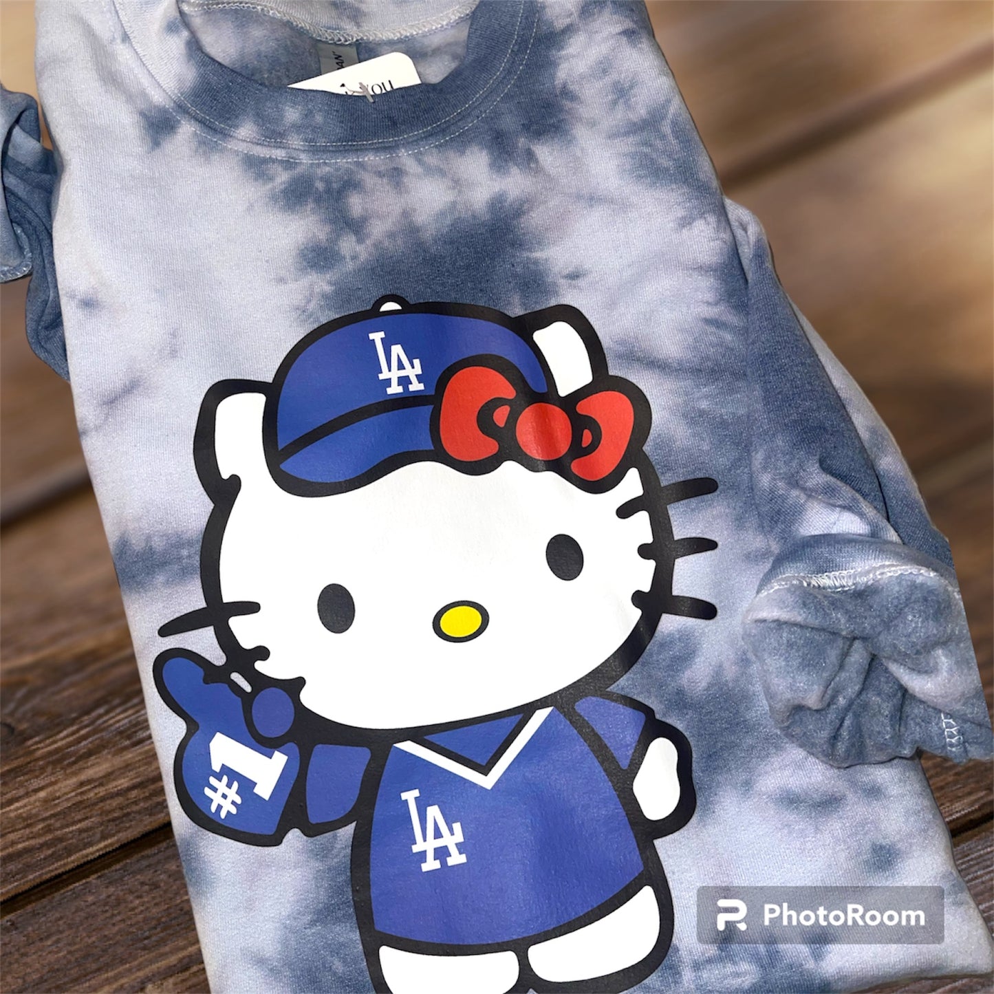 Tie Dye HK Baseball Crewneck