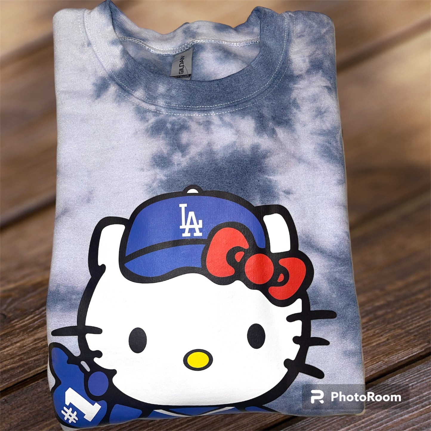 Tie Dye HK Baseball Crewneck